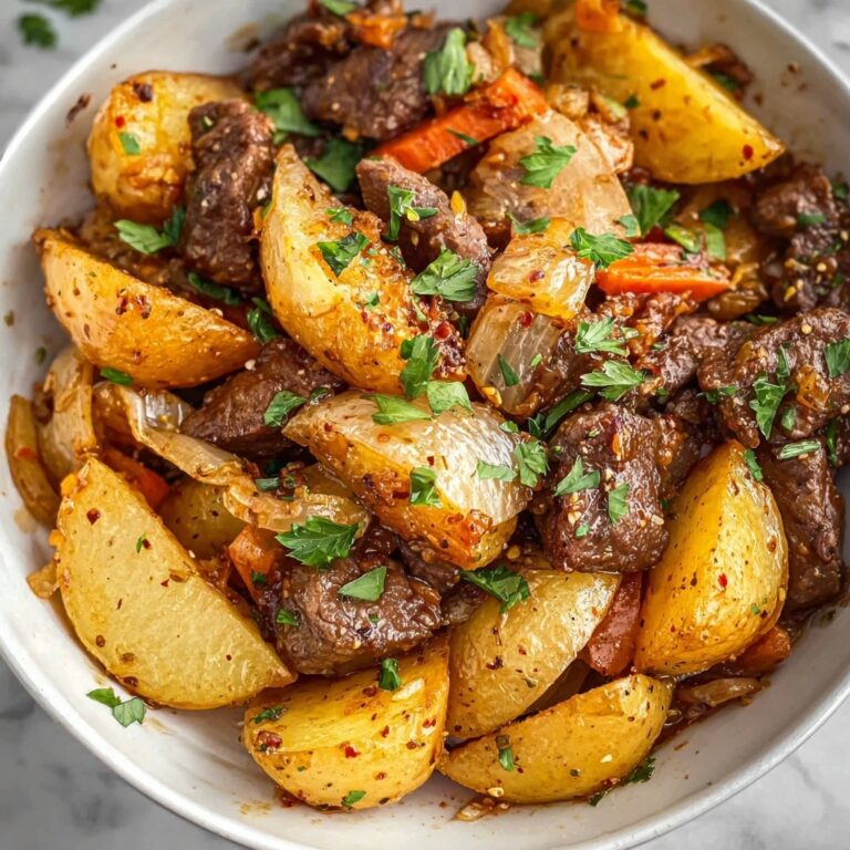 Crockpot Loaded Steak and Potato Bake Recipe