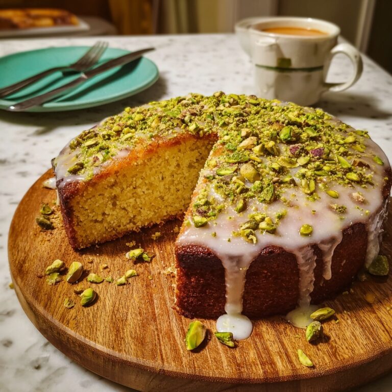 Lemon Pistachio Yogurt Cake Recipe