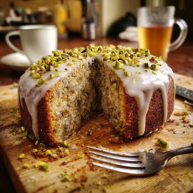 Rose Pistachio Cardamom Cake Recipe
