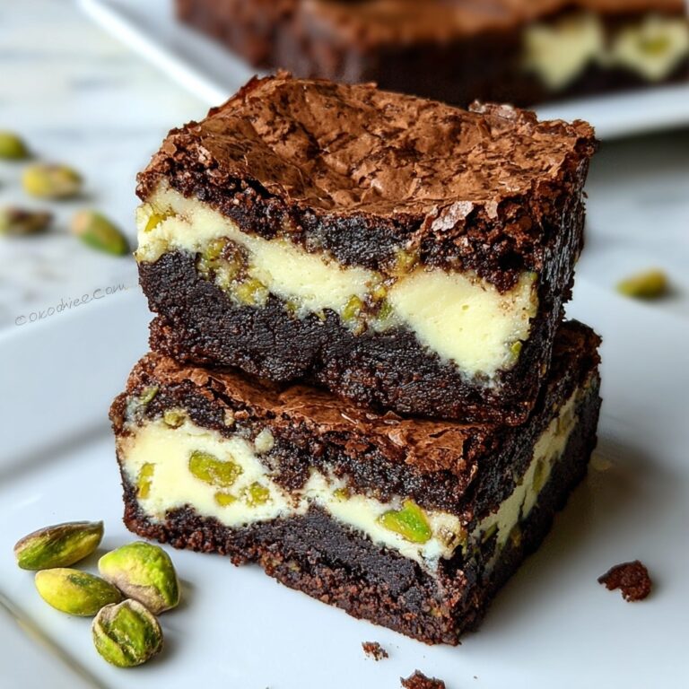 Pistachio Cheesecake Brownies Recipe