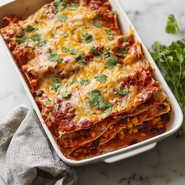 Beef Enchilada Casserole with Corn Tortillas Recipe