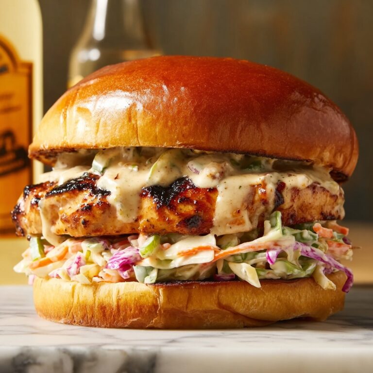 Buffalo Ranch Coleslaw Topped Chicken Sandwich Recipe
