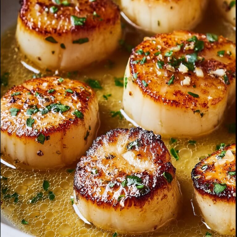 Lemon Garlic Seared Scallops Recipe