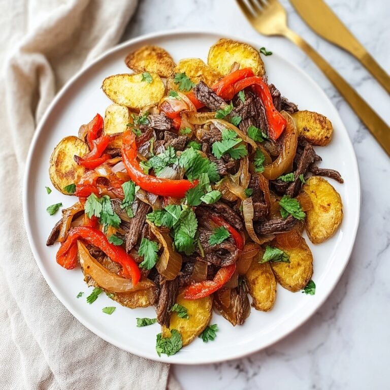 Peruvian Stir-Fried Beef with Fried Potatoes Recipe