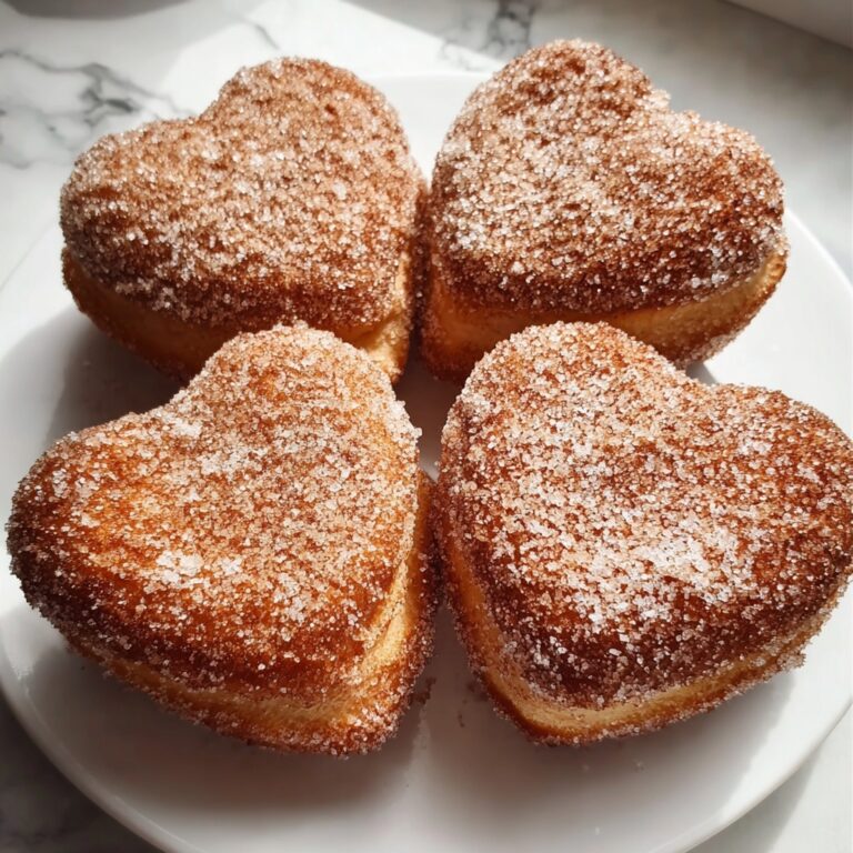 Simple Cinnamon Sugar Heart Doughnuts Recipe